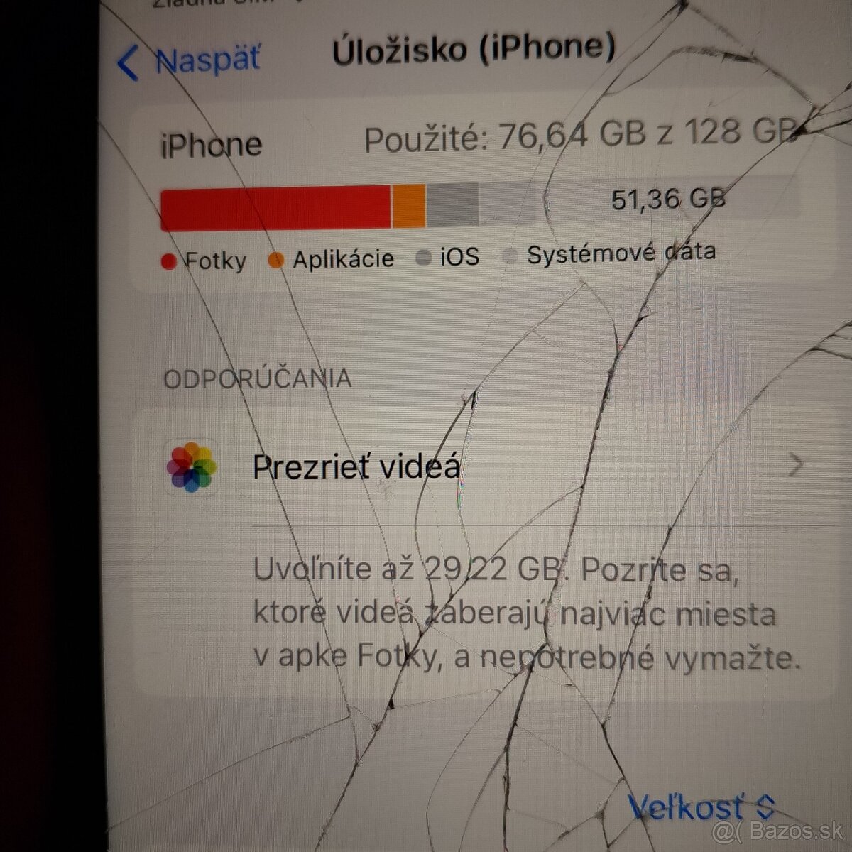 Rozbitý Iphone SE 128gb