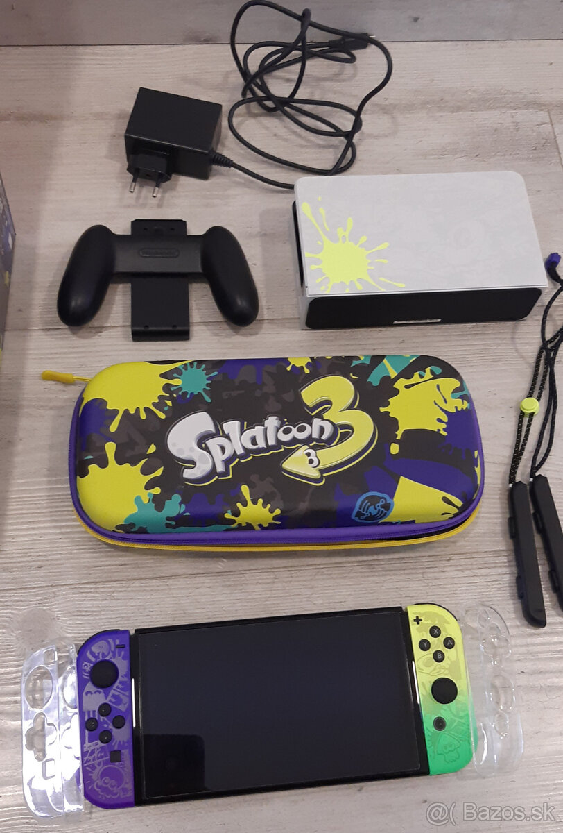 Nintendo Switch OLED Splatoon 3 Edition ako nový + 37 hier