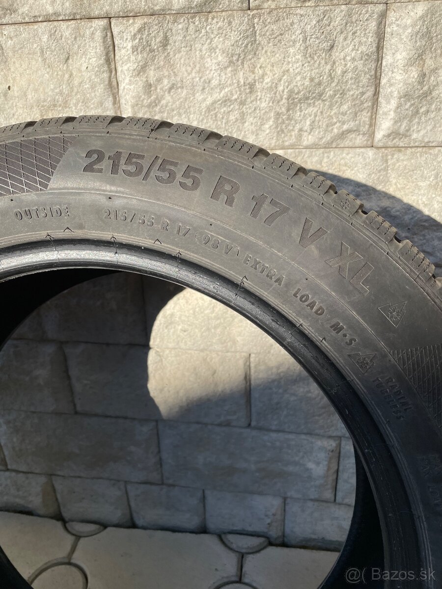 Zimné pneumatiky Continental 215/55R 17 V XL