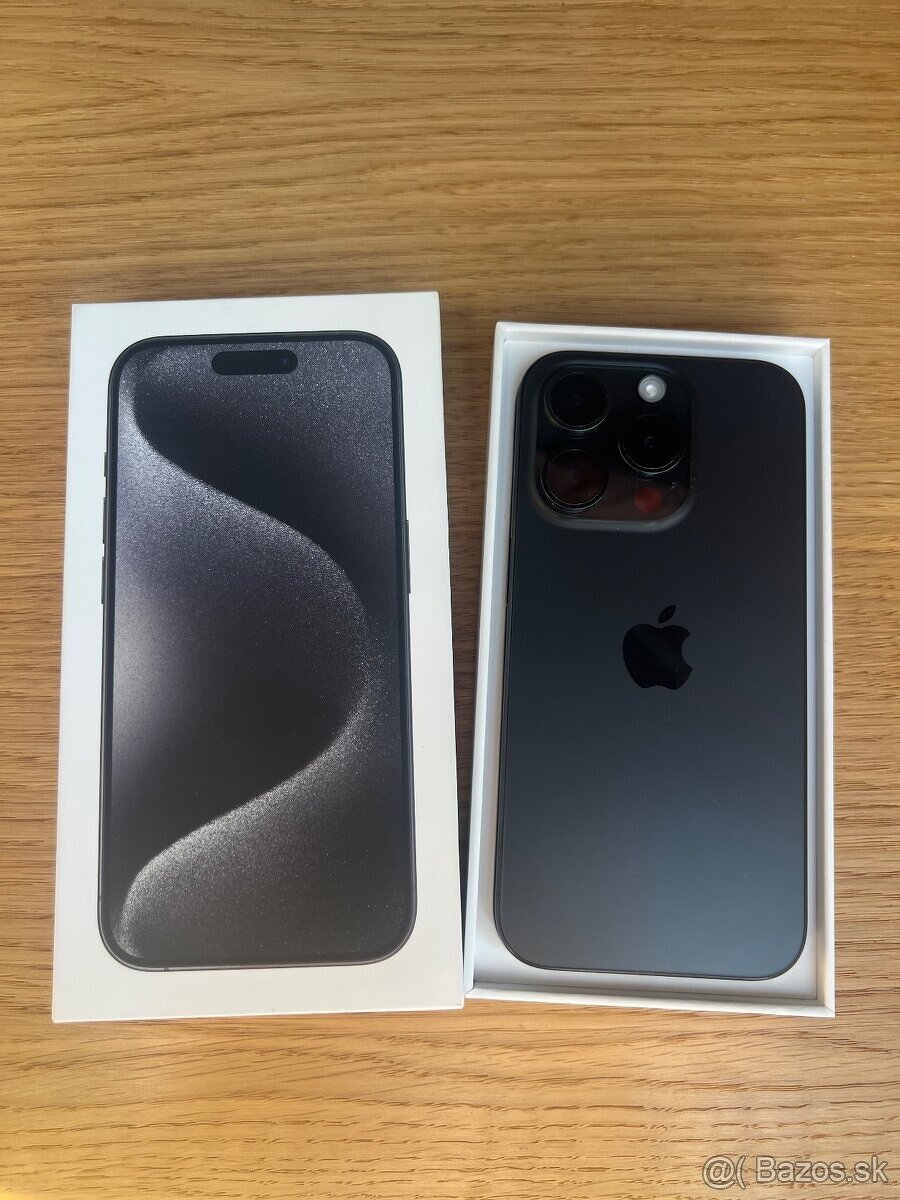 Predám iPhone 15 PRO MAX 256GB, TOP stav, ZARUKA SK, VOLNY