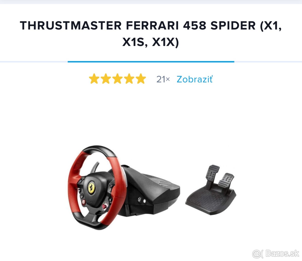 THRUSTMASTER FERRARI 458