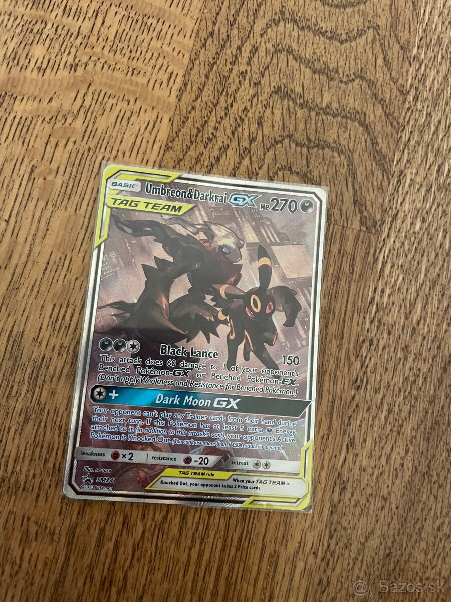 Pokemon karty Umbreon g Darkrai GX