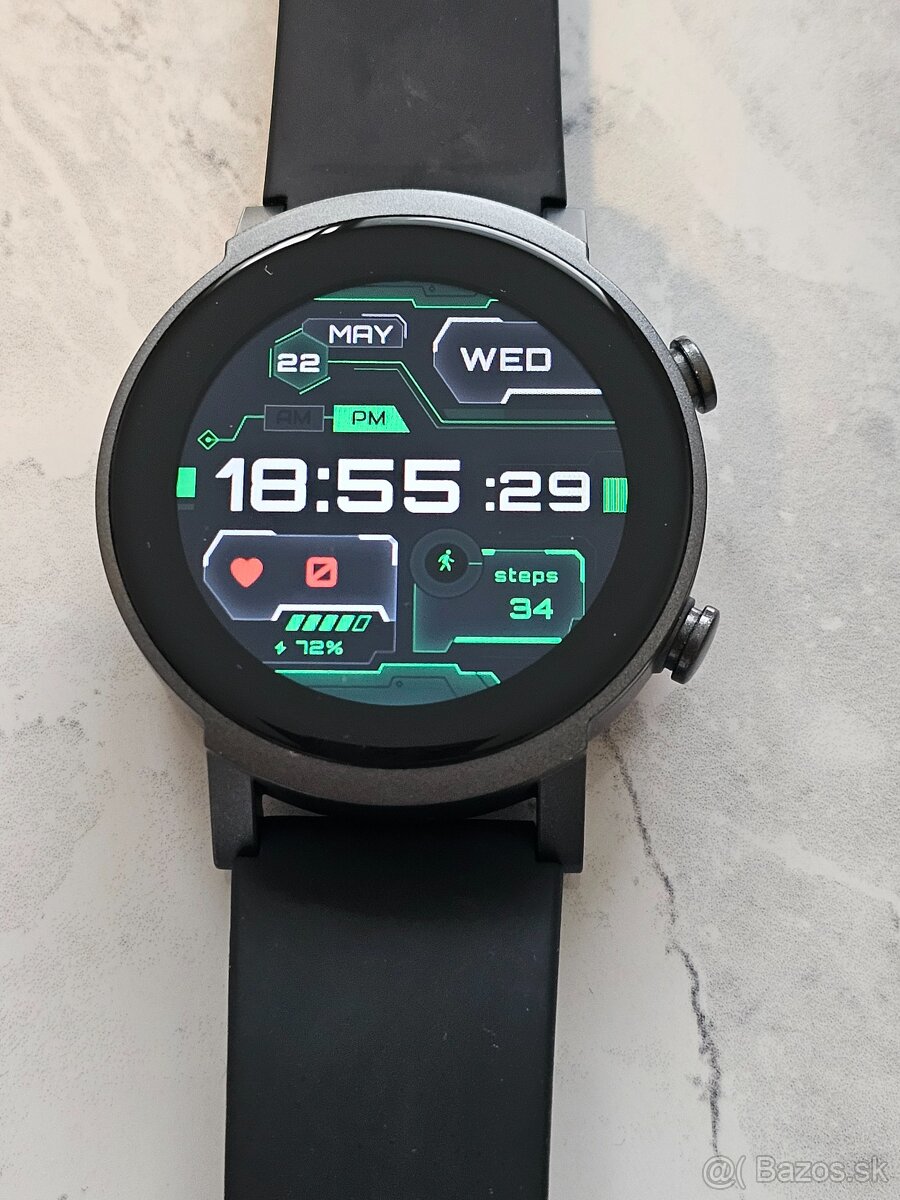Inteligentné hodinky Ticwatch E3, GPS - v top stave