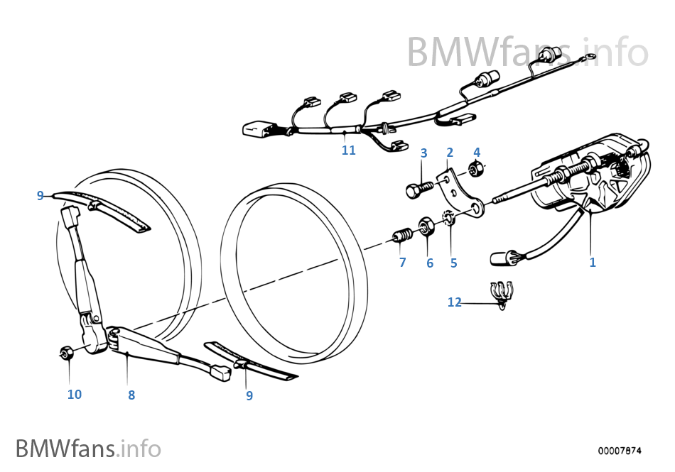 Opravna sada stieračov na svetla pre BMW