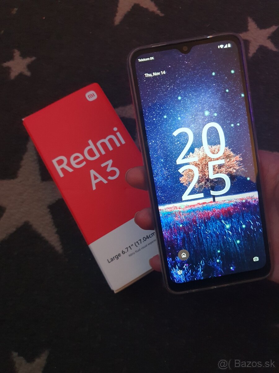 Xiaomi redmi A3 6.7palcou cierny cisto novy