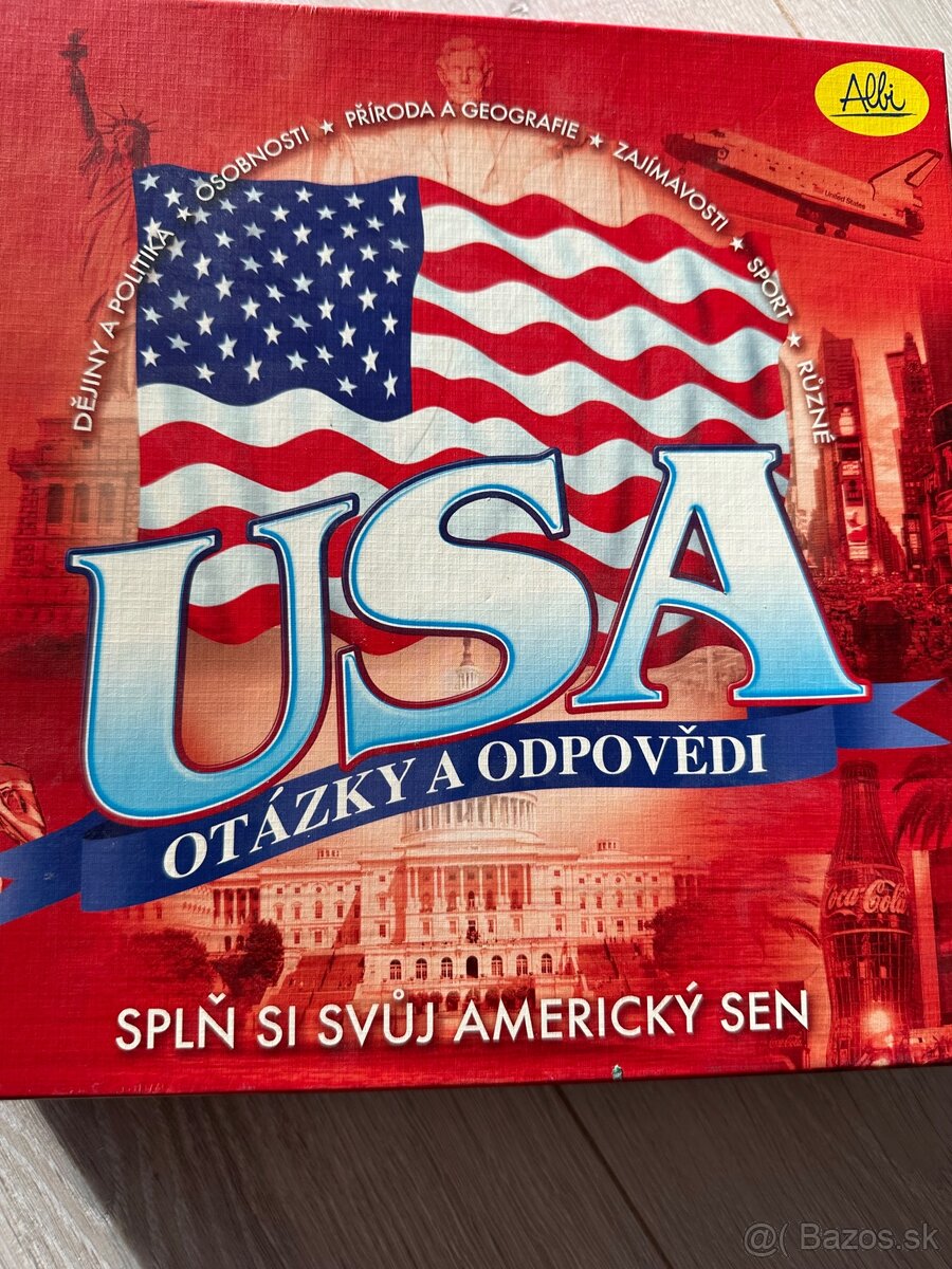 Spolocenska hra USA Otazky a odpovede