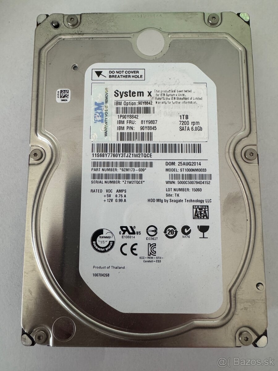 #24 - IBM 1TB 3.5" 7200RPM 6Gbs SATA