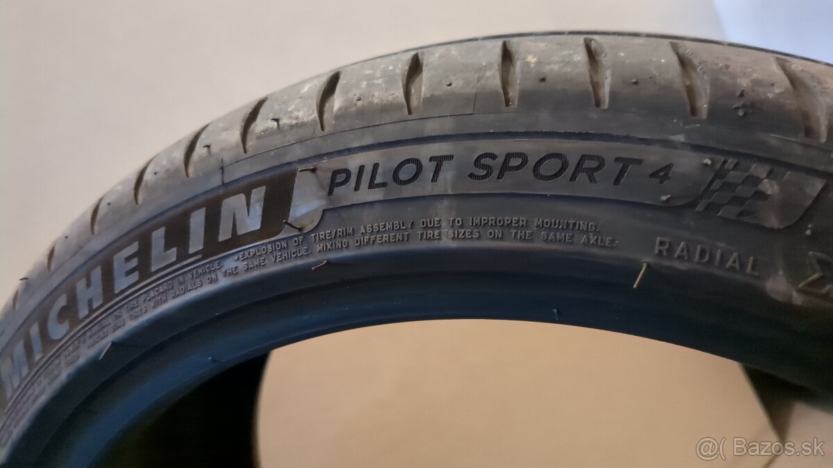 Predam 4ks letne - Michelin Pilot Sport 4 225/40 R18 92Y