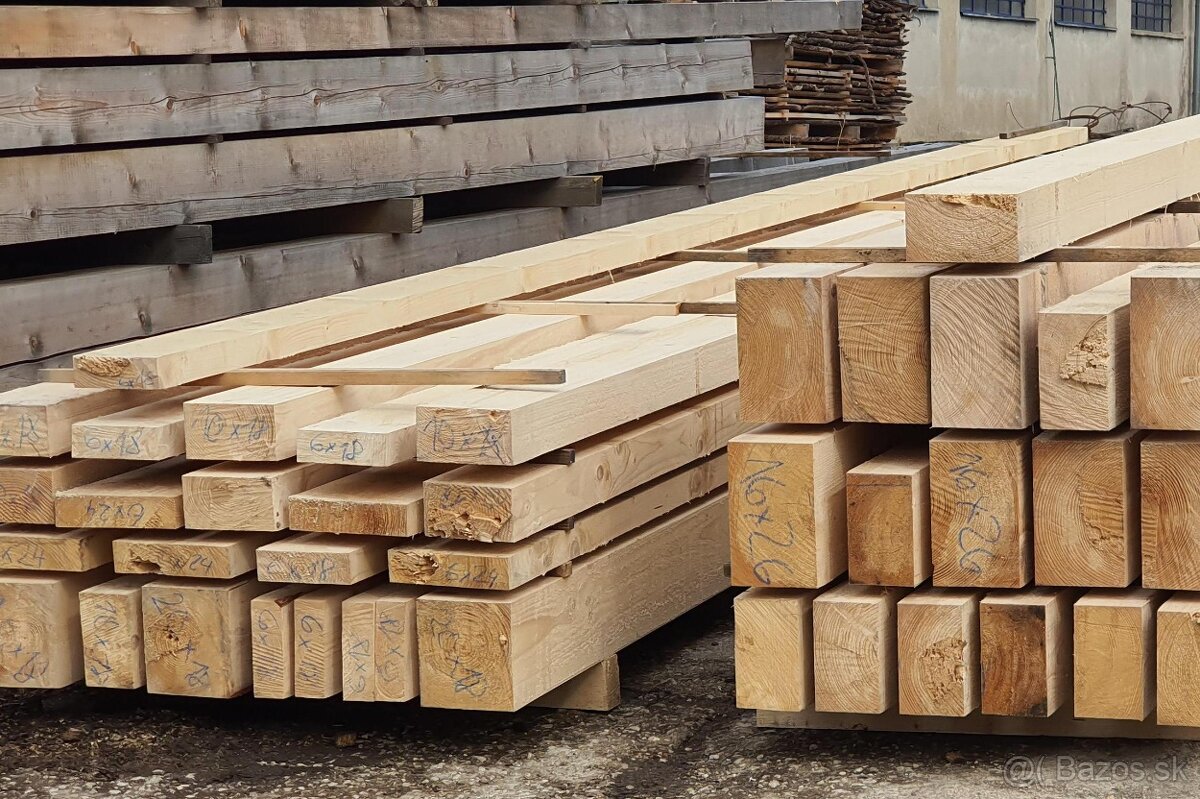 Hobľované drevo- hranoly , stavebné rezivo