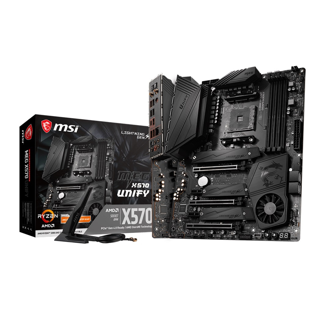 MSI X570 Unify, Ryzen 5800x, G.SKILL 32GB 3600 MHz CL16