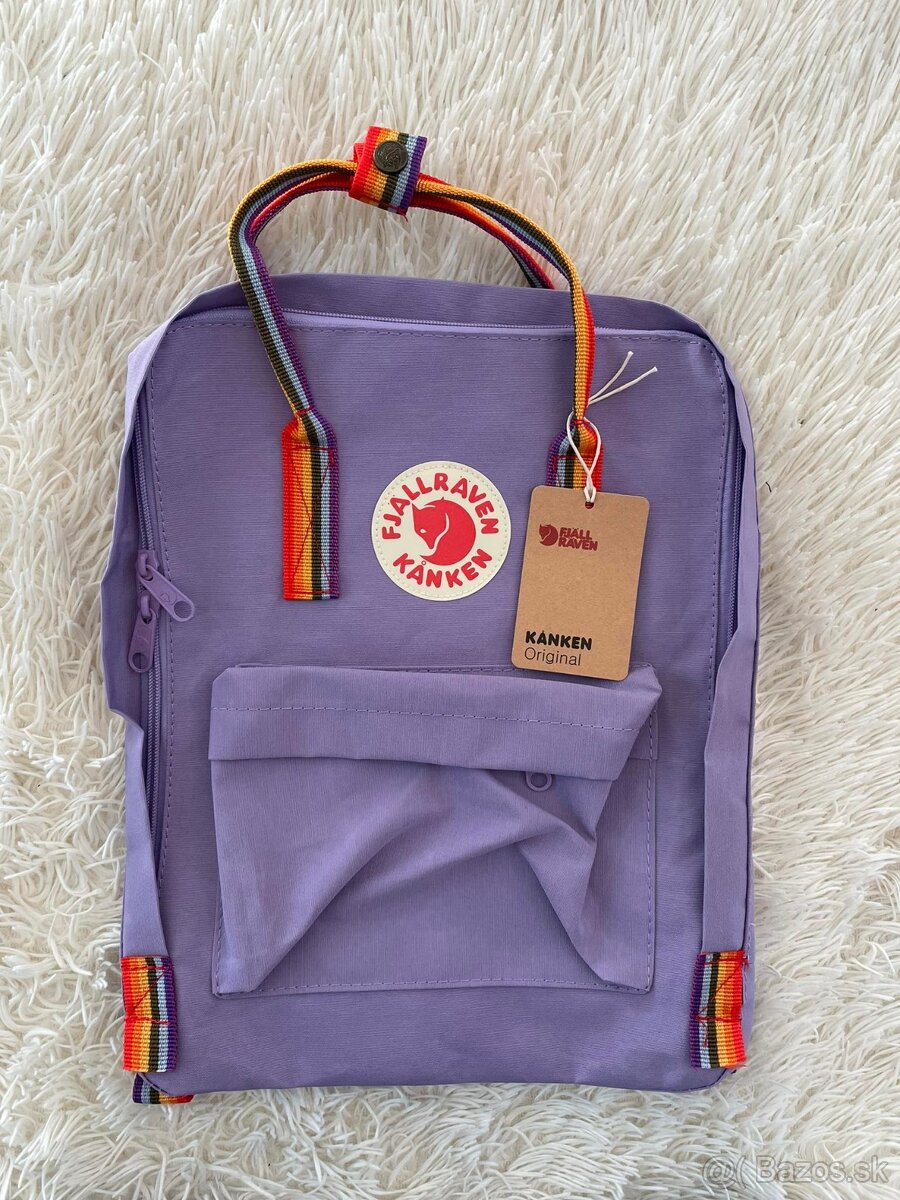 Batoh Fjällräven Kanken bledofialový rainbow