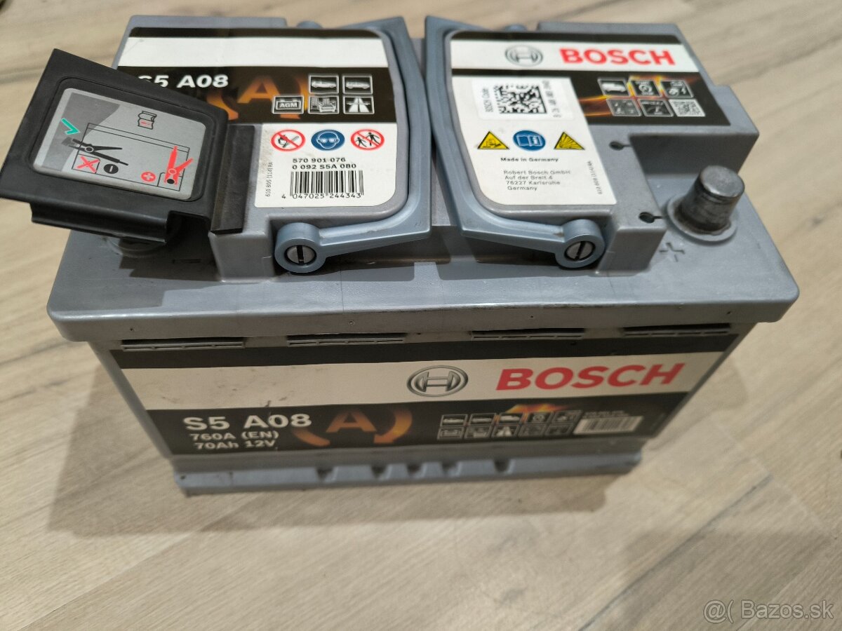 Autobatéria 70Ah 760A BOSCH start&stop AGM