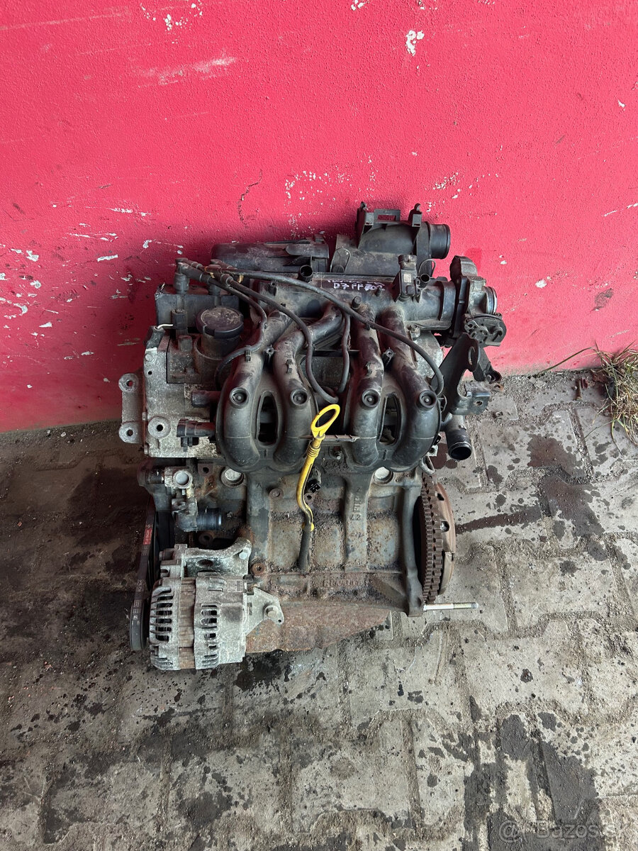 Motor 1,2i Renault 43KW D7F Clio Twingo Kompletní