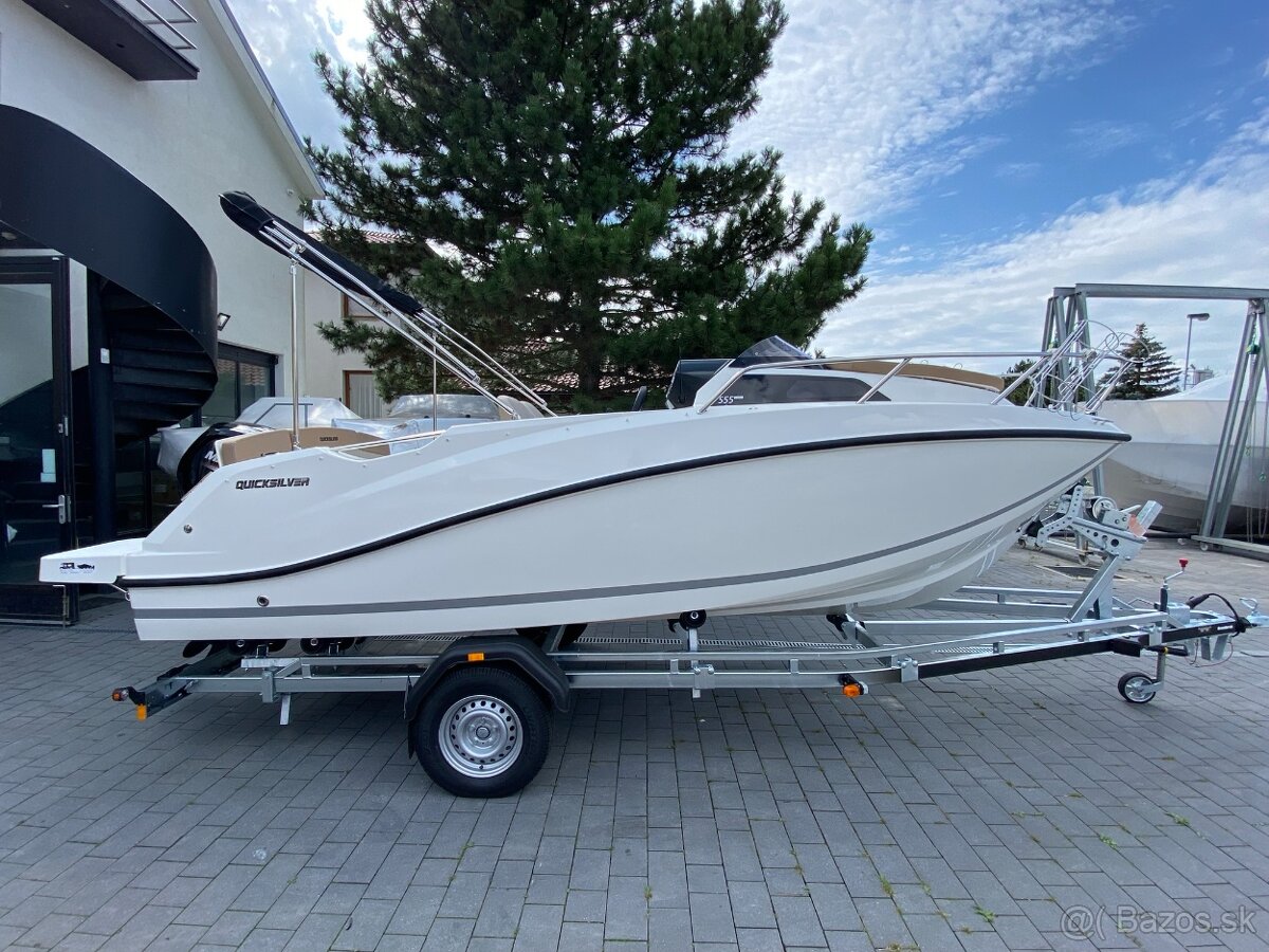 QUICKSILVER Activ 555 CABIN + MERCURY F 80 EFI ELPT záruka 5