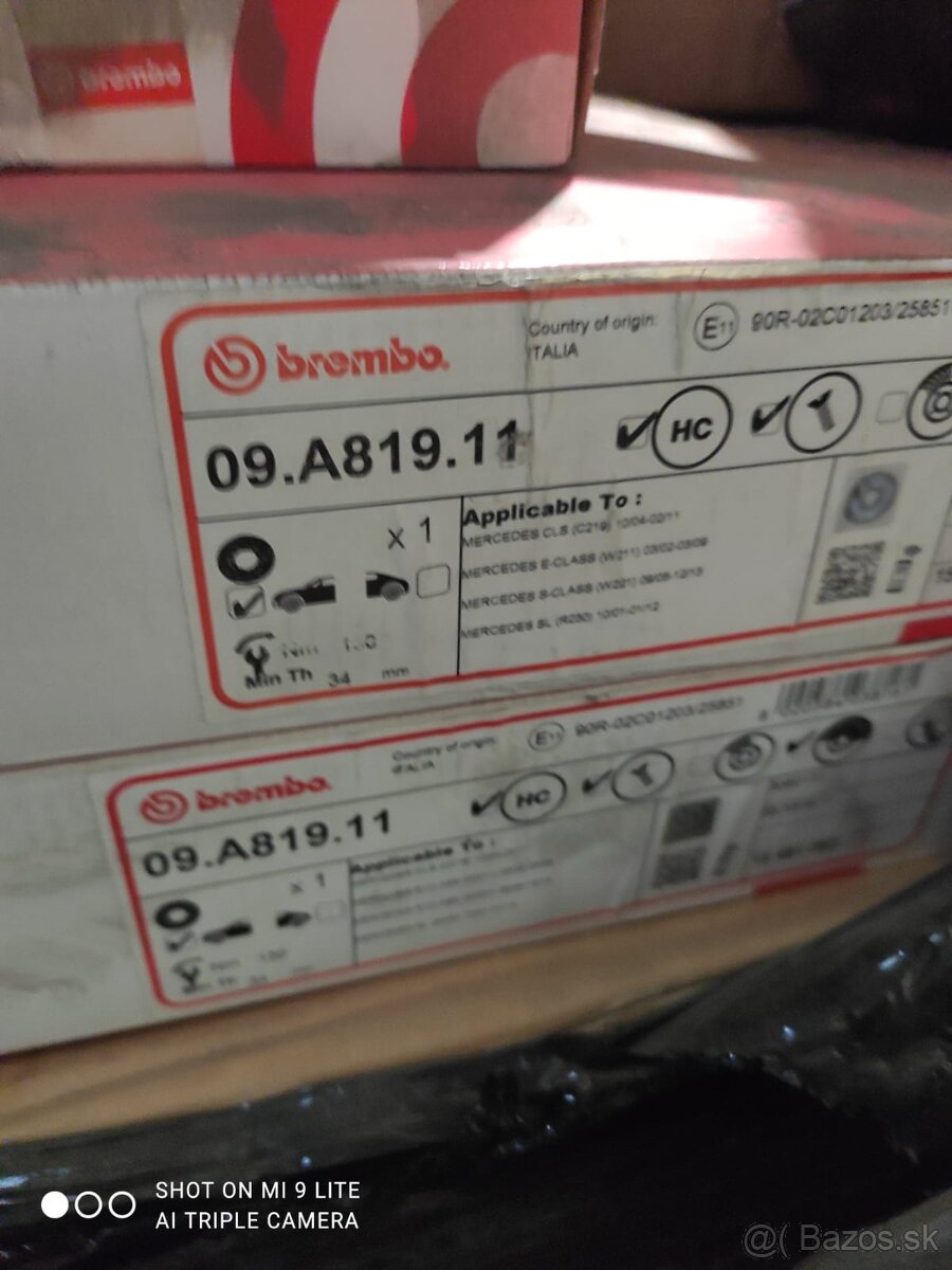 Kotúče Brembo 09.A819.11