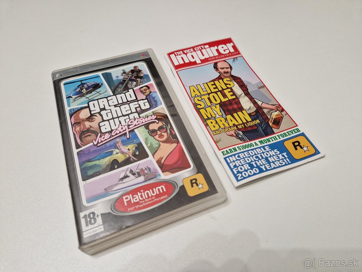 Grand Theft Auto Vice City Stories Platinum PSP hra