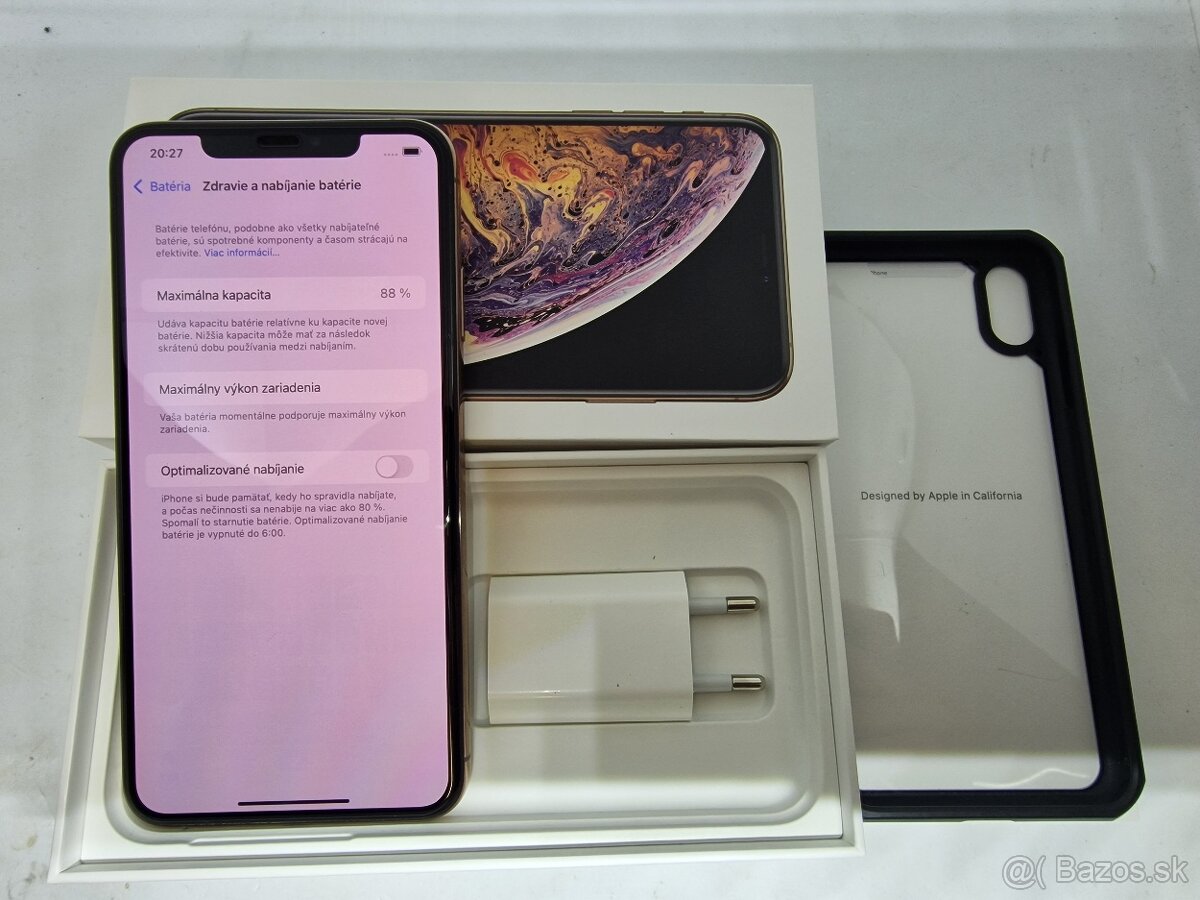 IPHONE XS MAX GOLD 256GB ZÁRUKA - VEĽMI PEKNÝ STAV