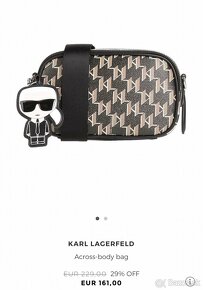 Karl Lagerfeld crossbody kabelka originál ikonik - 10