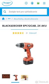 Black&Decker aku vrtacka - 10