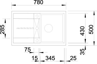 BLANCO METRA 45 S, nový kuchynský drez - 10