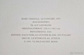 MARC CHAGALL - Koncert (CERTIFIKÁT) (bez rámu) Granolitogr. - 10