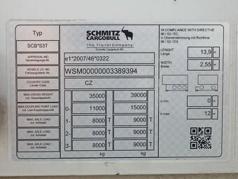 Schmitz CARGOBULL SCB S3T,  LOW DECK, ZVEDACÍ NÁPRAVA, NÁPRA - 10