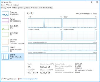 Herný počítač HP i5, 12GB, GTX 1050 2GB - 10