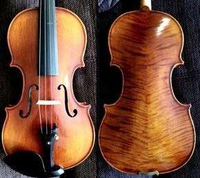 husle 4/4 model Stradivari tiger stripes - 10