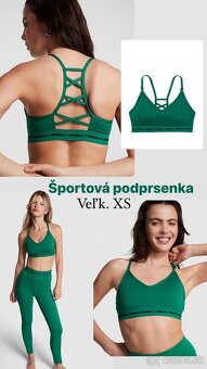 Victoria’s Secret PINK zelena športova podorsenka XS - 10