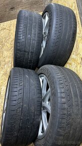 Originál Audi 5x112 R18 + Letné Continental 245/45 R18 Y XL - 10