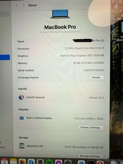 Macbook Pro 2018 i5/16GB/512GB - 10