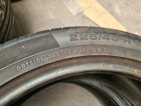 225/45r19 letné 4 ks CONTINENTAL dezén 6,3-5,7 - 10