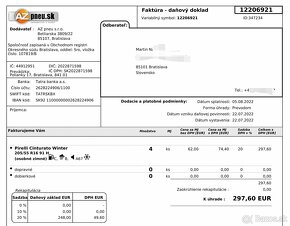 Predám zimné pneumatiky Pirelli na diskoch s puklicami VW - 10