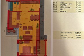 2-izb. byt, 70 m2, Trnávka, novostavba, balkón, kľudné prost - 10