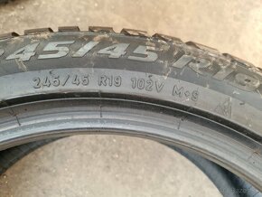 245/45r19 zimné 4 ks PIRELLI dezén 7,2-7 mm DOT2018 - 10