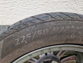 ALU Disky 5x112 R17 + Letné pneumatiky 225/50 R17 98 Y - 10