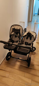 BUGABOO donkey 5 Black / Grey melange (twins) + autosedačky - 10