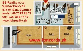 Predaj 3i. byt- Tulská, B. Bystrica, foncorda.sk - 10