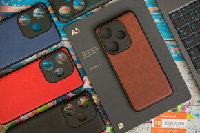 Puzdrá s koženkovým chrbtom pre Xiaomi / Redmi / Poco - 10