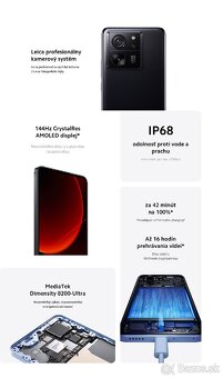 Predám Xiaomi 13T Black 8GB/256GB - 10