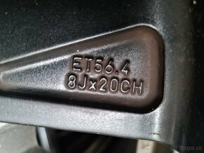 5x127 r20 ET56 x 8J elektróny originál JEEP + snímače tlaku - 10