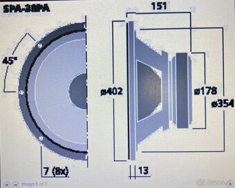 Stage Line woofer SPA-38PA/Monacor výšky DTH-125 - 10