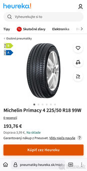 Michelin Primacy 4 225/50 R18 - 10