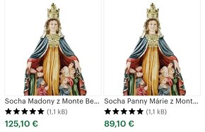 Madonna,Panna Mária značená soška - 10