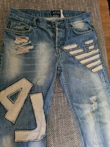 Panske jeansy Armani jeans oversize a M&D - 10