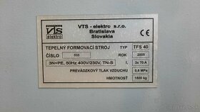 Tepelný formovací stroj - Vákuový lis - 10