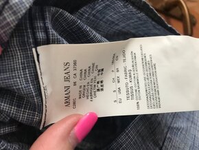 NOVÁ ARMANI jeans originál damska bluzka S/M - 10