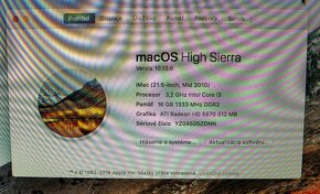 Predám iMac 21,5 2010. - 10