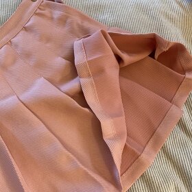 Skladaná sukňa dusty pink - 10