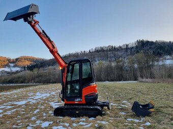 Kubota U27 Minibager 3t - AKO NOVÝ 2016 Import Norway 1469h - 10